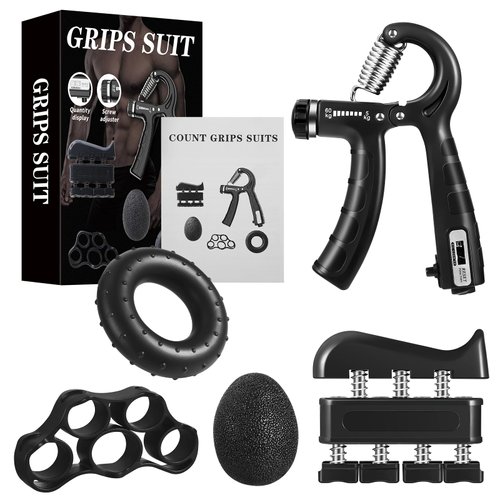 MTCJSLA Hand Gripper Strengthener Strengthening Devices Grip Strength Trainer Set Hand Grip Strengthener Exercisers for Strength Squeezers Handgrip Grips Training Adjustable Grip Strengthener Forearm