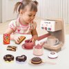 Yalujumb Kids Coffee Maker Toy Espresso Machine Playset - Toy Coffee Maker Set with Realistic Action,Light and Sound-Toy Coffee Maker Set for Kids
