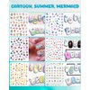 IDDFEVE 18 Sheets Kids Nail Stickers, Cute Nail Decals for Women and Little Girls, 3D Self-Adhesive DIY Nail Art Design Decoration (Dance)