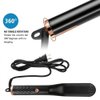 Beard & Hair Straightener, Secure Auto Shut-Off, 3in 1 Heated Straightening Beard Brush 360 Degree Swivel Cord Temperature Adjustable