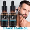 Beard Kit,Beard Grooming Kit w/Beard Wash/Shampoo,2 Packs Beard Oil,Beard Balm,Beard Wash,Brush,Comb,Scissor,Storage Bag,E-Book,Beard Care & Trimming Kit Gifts for Men Him