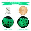 Sumind Glow in The Dark Dice 6 Sided Dice with Black Velvet Pouches for Table Board Games, Party Favors, Toy Gifts(54 Pieces)