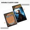 Katomula 100 PCS MTG Card Sleeves with 100 PCS Perfect Fit Sleeves, Art Matte Card Sleeves with Inner Sleeves - Fit Standard Size Cards - Necromancer and Amulet of Soul
