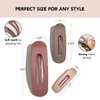 Kitsch 3pc (Terracotta) Flat Hair Clips for Women, Recycled Lay Flat Claw Clips for Thick Hair, Flat Hair Claw Clips,Flat Claw Clips for Thin Hair, Flat Clips for Hair, Hair Accessories for Girls
