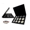 Vodisa Empty Magnetic Eyeshadow Palette, Make Up Container Pallet for Empty Magnetic Cosmetics Makeup Eyeshadow Eye Shadow Aluminum Palette Pans Case,Black