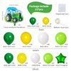 Dark Green Yellow White Balloon Garland Kit - 117PCS Lime Green Yellow White Balloons Tractor Birthday Party for Golf Farmyard Tractor Birthday Graduation Back To School Festival Party Decorations