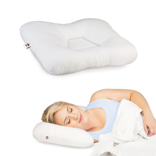 Core Products Tri-Core Cervical Support Pillow for Neck, Shoulder, and Back Pain Relief; Ergonomic Orthopedic Contour for Back and Side Sleepers; Assembled in USA - Firm, Petite