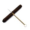 OUCUO Cigar Puncher Stainless Steel Creative Portable Cigar Draw Enhancer Cigar Punch Cigar Accessories Tool Travel Mini Nubber(Gold)