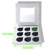 BaeBlu Glitter Mirror Empty Magnetic Reusable Eyeshadow Makeup Palette Case with Cover