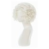 Amnenl White Curly Short Wigs for Men Anime Natural Fluffy Synthetic Cosplay Costume Hair Wig