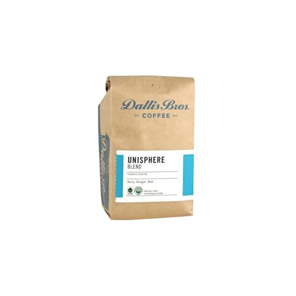 Dallis Bros. Coffee "Unisphere Blend" Medium Roasted Fair Trade Organic Whole Bean Coffee - 12 Ounce Bag