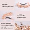 Sankuwen Peacock Rhinestone Hairpin Luxury Crystal Hair Barrette Clip(Champagne)