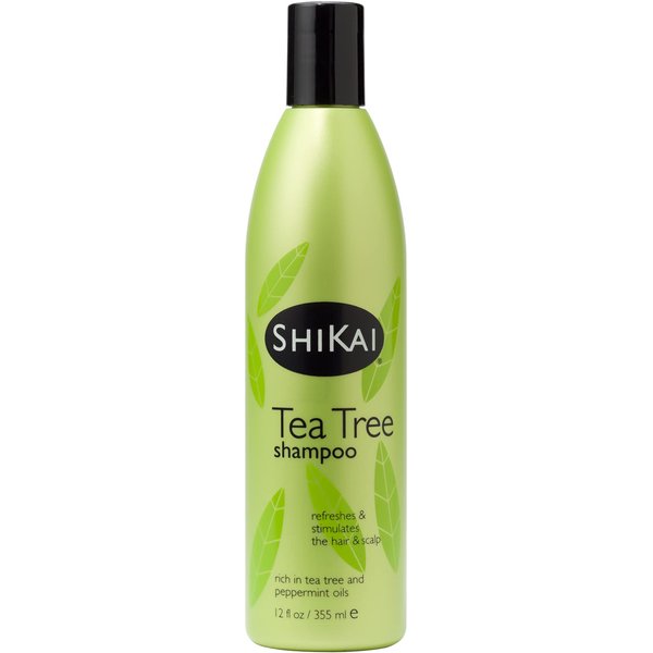 ShiKai Tea Tree Shampoo (12oz, Pack of 2) With Peppermint & Tea Tree | Refresh & Stimulate Your Scalp | Soap Free Alternative | Moisture for Daily Use