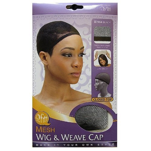 Qfitt Closed Top Mesh Wig &amp; Weave Cap Black #504