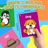 HugHush Toddler Flash Cards Baby Cognitive Flashcards for Kids, Alphabet, Animals, Numbers, Shapes Colors, First Words, Body Parts, Foods, Educational Toys Preschool Kindergarten Learning Activities