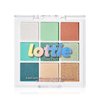 Lottie London Lottie Palette in Totally Mint, 9 shade compact eyeshadow palette in soft mint and apple green shades in a mix of creamy mattes and sparkling shimmers
