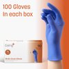 Caring Nitrile Exam Gloves (90ct), Powder Free and Not Made with Natural Rubber Latex, Gloves for Medical Use, Cleaning, Food Prep and More, XL