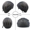 BERON Blonde Wigs 14 Inch/35 cm Women Girls Short Curly Wavy Side Part Hair Wig Light Blond Color Shoulder Costume Cosplay or Daily Used Wigs Rose Net with Wig Cap