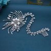 Mpoikba Wedding Hair Pieces for Brides, Handmade Bridal Hair Comb, Rhinestone Wedding Hair Accessories