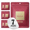 Lululun 7pc Facial Sheet Mask, Hydrating Face Mask Sheet & Moisturizing Face Mask Pack Set for Beauty Skincare, PRECIOUS RED