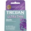 Trojan Ultra Thin Lubricated Condoms - 3 Count, Pack of 6 (Packaging May Vary)