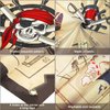 Pirate Bean Bag Toss Game for Kids, Pirate Banner with 3 Bean Bags for Kids Pirate Theme Party Decorations and Supplies