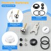Dreyoo Kitchen Single Handle Faucet Repair Kit with RP212 Stainless Steel Ball Valves and Knob Handles, Compatible with Delta/Peerless Single Handle Faucets, Replacement for RP77739 and 86971 (1 Pack)
