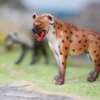 Gemini&Genius Hyena Toy for Kids, Plastic Animal Model Toy Hyaena Toy Figurine, Wild Life Wolf Animal Action Figure, Room Decoration, Cake Topper, Educational Play for Kids