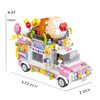 Ulanlan Ice Cream Truck Building Set for Age 8 9 10 11 12 Year Old Kids, Mini Blocks STEM Toy Building Sets for Girls, Girls Building Block Construction Kits, Best Birthday Gift for Girls 593pcs
