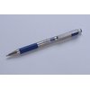 Zebra Pen F-301 Retractable Ballpoint Pen, Stainless Steel Barrel, Fine Point, 0.7mm, Blue Ink, 12-Pack