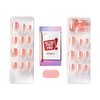 KISS imPRESS No Glue Mani Press-On Nails, Color FX, The Weekends', Light Pink, Short Size, Squoval Shape, Includes 30 Nails, Prep Pad, Instructions Sheet, 1 Manicure Stick, 1 Mini File