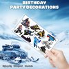100 PCS Snowmobile Temporary Tattoos Stickers Birthday Party Decorations Favors Supplies Winter Snow Skiing Snowmobile Wheels Sports Girls Boys Classroom School Prizes Reward