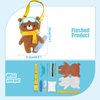 Sewing Kit for Beginner Kids Arts & Crafts Soft Toy My First Craft Set Includes Snowboarding Bear with Fun Shoulder Strap Instructions & Plush Felt Materials for Learn to Sew, Embroidery for 6 Years