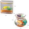 1pc Multicolour Dollhouse Miniature Goldfish Bowls with Smooth Surface, Realistic Chic Resin Dollhouse Fish Tank Accessories for Garden Scene Decor,1.06" x 0.51" x 1.02" Décor
