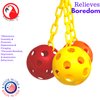 Bonka Bird Toys 1225 Triple Chain Ball 7" High by 5" Wide Medium Parrot Cage Toy, Conure, Cockatiel, Lories, and Similar