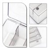 ASUNFO Lash Cart Organizers for Lash Techs Acrylic Eyelash Extension Supplies Makeup Storage Container Display Box Clear