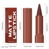 JUAAZIN Wine Matte Color Gradient Lipstick Lip Liner, Flawless Contour and Gradual Ombre Effect lip Pencil, Crayon Form and Cone Tip, High Pigmented Long Lasting Waterproof Smudge Proof 08#