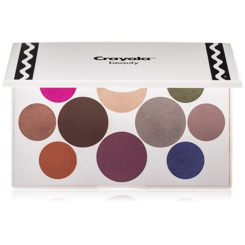 Crayola Beauty Eyeshadow Palette 10 Creamy Matte & Metallic Shades Long-lasting, Blendable, Highly Pigmented Color, Velvety Finish Talc Free Formula & Vegan Friendly Tropical 0.63 Oz, 0.63 ounces