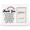 Zauly Thank You Gift for Teacher Wood Picture Frame, Teacher Appreciation Gifts Picture Frames, 4 x 6 Inch Photo