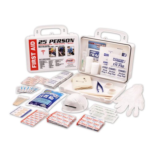 Rapid Care First Aid RC-25MAN-W 25 person 166 Piece ANSI/OSHA Compliant First Aid Kit in Wall Mountable Poly Case