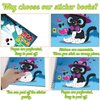90shine 2PCS Halloween Crafts for Kids Ages 4-8 Sticker Books Gift Party Favors Create 22 Pictures