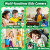Kids Camera for Girls Boys Toddlers Childrens Age 3-8 Digital Selfie with 64GB Card for Son Daughter Grandson Granddaughter Christmas Birthday Gifts