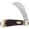 Old Timer 216OT Hawkbill Pruner 7in Traditional Folding Pocket Knife with Belt Clip, 3in High Carbon Stainless Steel Pruner Blade, and Sawcut Handle for EDC, Pruning, Gardening, Weeding, and Outdoors