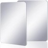 craftshou 2 Pieces Magnetic Locker Mirror 4.3x4.3 Inch Rectangular Locker Mirror Locker Magnetic Mirror for Home Office Cabinet School Locker Wall Mirror
