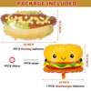 BBQ Party Balloons,5Pcs Food Themed Foil Balloons Hot Dog Hamburger Ketchup French fries Mustard Bottle for Picnic Snacks Baby Shower Birthday Party Decorations Supplies