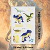 Ooopsiun Glitter Dinosaur Temporary Tattoos for Kids - 70 Gold Glitter Styles, Dinosaur Birthday Party Decorations Supplies Favors for Boys Kids