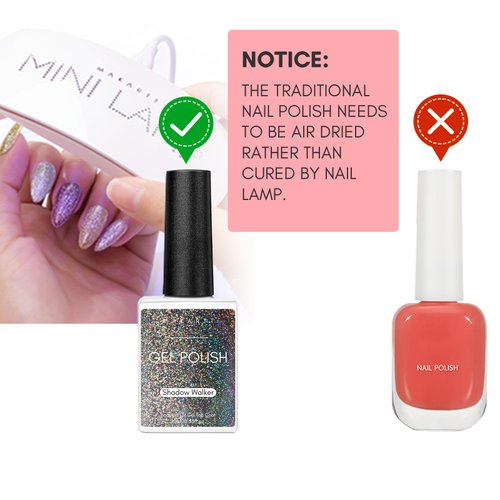 Makartt UV LED Nail Lamp: UV Light for Gel Nails, 6W Mini USB Portable Lamp Fast Drying Gel Polish Curing Light 60S Timer Dryer Manicure for Nail Salon Home DIY