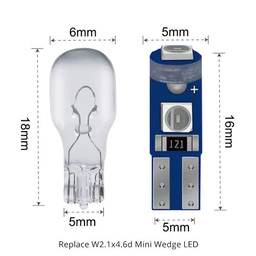 BlyilyB 20-Pack Green T5 74 73 17 Wedge Led Bulb for 12V Car Dash Dashboard Instrument Panel Cluster Replacement Light Bulb