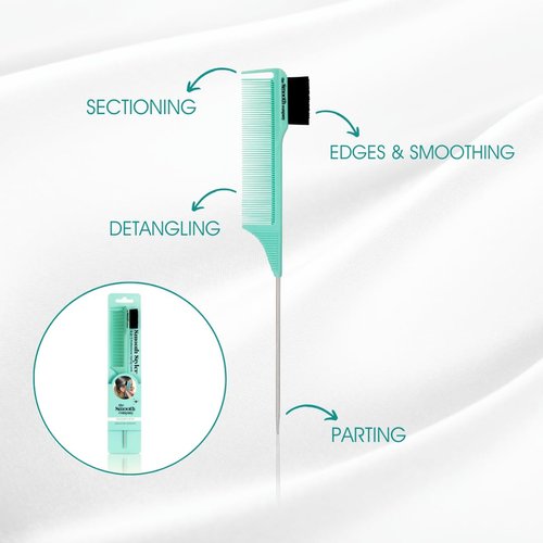 Professional Styling Comb. 4 in 1 Detangling, Sectioning,Edges/Smoothing & Parting