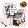 Lash Extension Kit 240Pcs,DIY Individual Lashes Clusters Kit,Lash Bond And Seal,Lash Remover For Eyelashes Extensions,Lash Applicator Tool For False Eyelash Cluster Kit At Home(3040D,D-Mix8-14mm Kit)